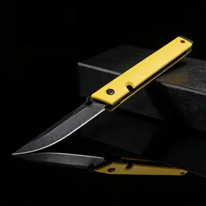 High Hardness Folding Pocket Knife, Outdoor Camping Hiking Survival Gear Daily Tool, 8cr13mov Blade, Nylon Fiber Engineering Plastic Handle, Portable Multipurpose Knives
