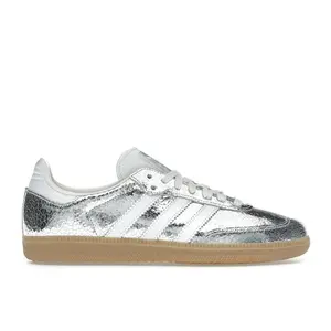 adidas Women's Samba OG Silver Metallic Cracked Leather, from StockX adidas Women's Samba OG Silver Metallic Cracked Leather, from StockX