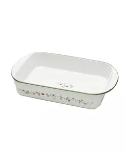 Winterberry Rectangular Baker Stoneware Dishwasher and microwave safe Imported