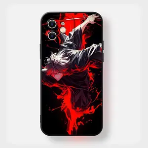 Anime Boy Pattern Phone Case, 1 Count Shockproof Soft Phone Protective Cover, Phone Accessory for iPhone Series