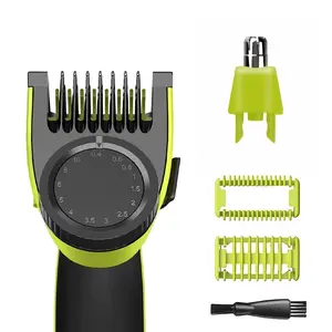 Adjustable Trimming Comb for Single Blade Razor, Small T-Shape Blade Guide Set, Includes Nose Hair Replacement Heads, Basic Beauty Tool, Hair Trimmer