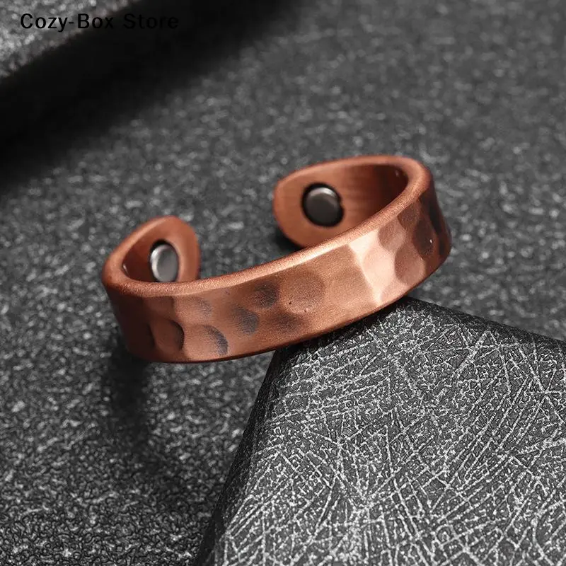 [ZY]Bear Claw Copper Ring Magnetic Energy Joint Pain Ring For Women Men Retro Fashion Healthy Jewelry[ZY]