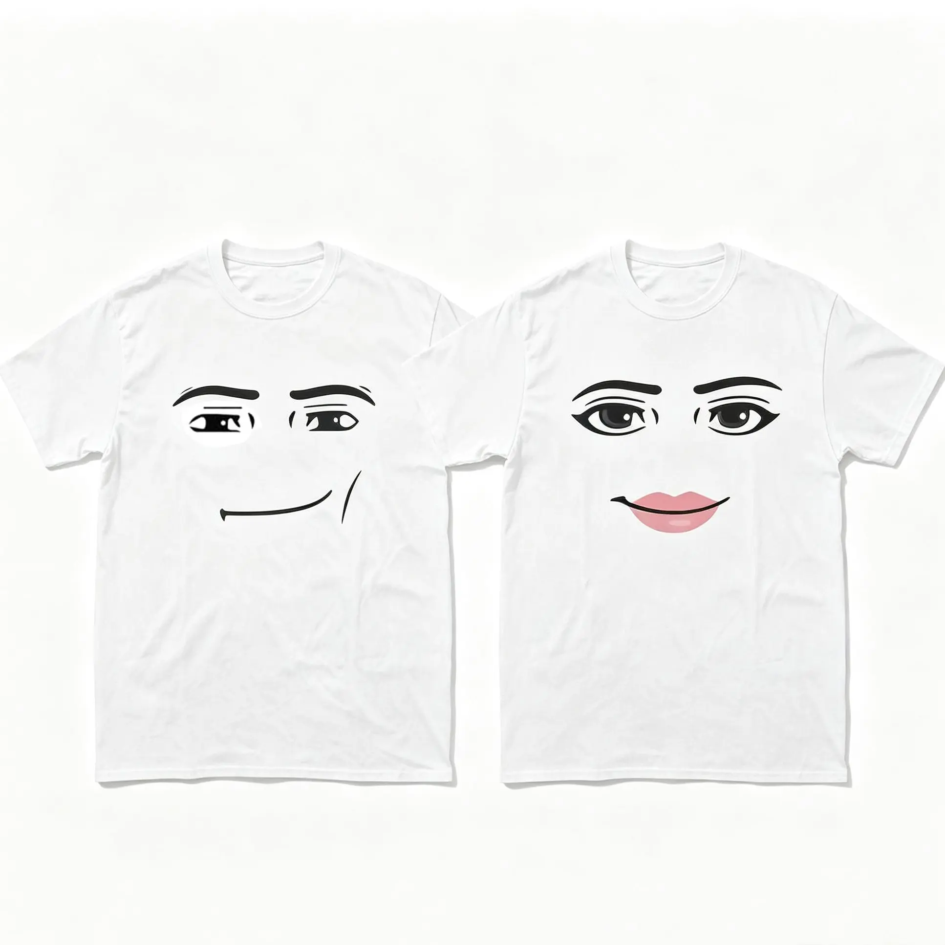 [100% Cotton] Roblox Man Face T-Shirt, Meme Shirt, Funny Shirt, Gift For Gamers , Classic Vintage T-Shirt Collection Adult Unisex T-Shirt Golf Gift T-Shirt For Men And Women t0106Father's Day Gift LK00088TD