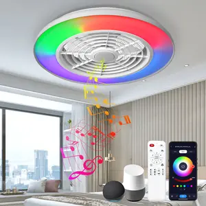 BAYSQUIRREL Rainbow Ceiling Fan with Galaxy RGB Light, 20In Smart Bladeless Ceiling Fans with Alexa/Google/App Control For Kid Room Dealsforyoudays