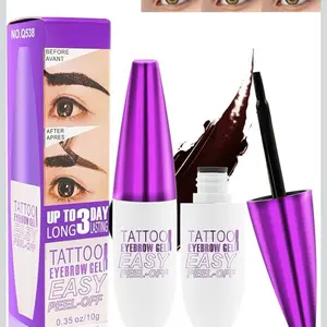 Easy Peel Off Eyebrow Gel Dark Brown