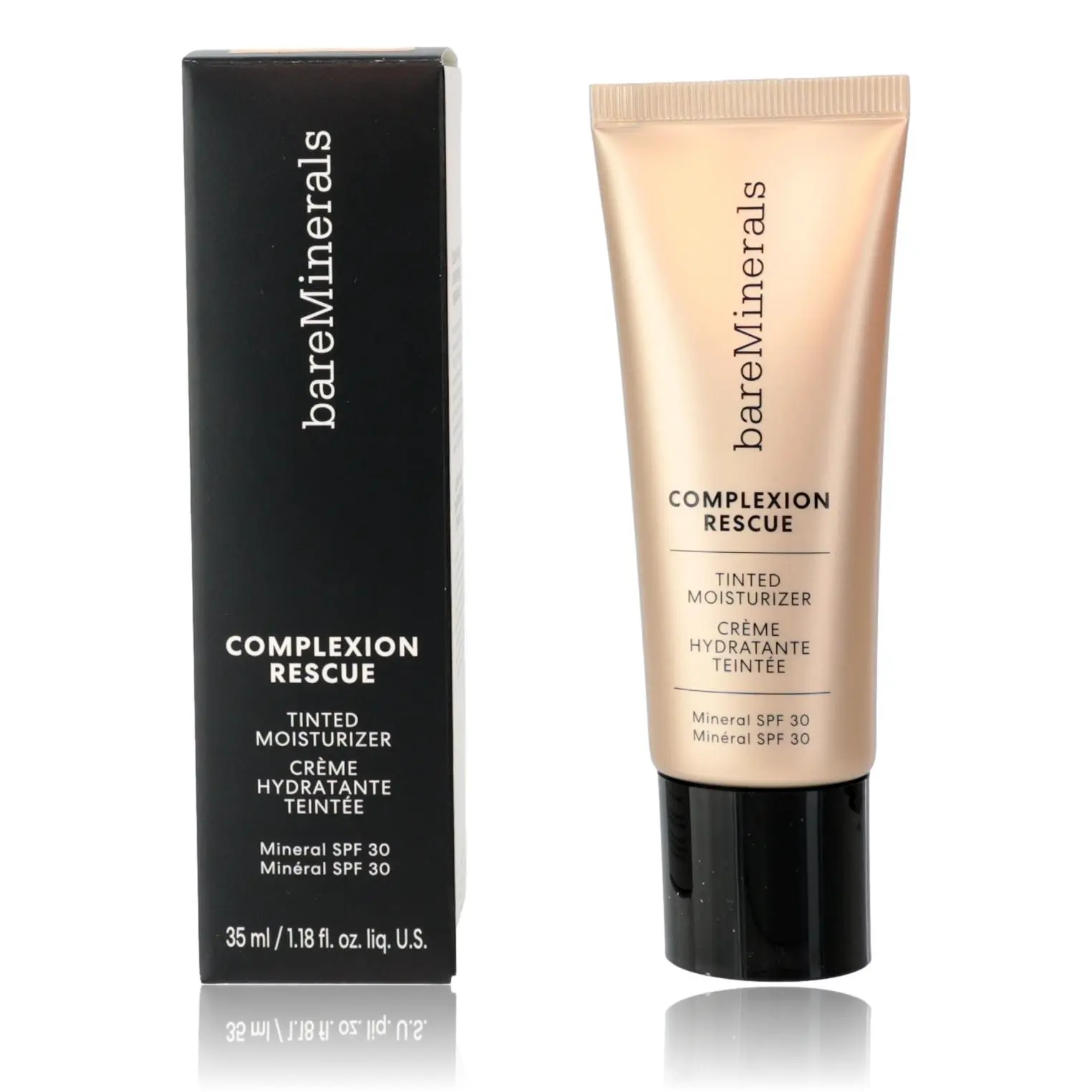 bareMinerals Complexion Rescue Gentle Tinted Moisturizer - 1.18 oz (1 to 1.9 fl oz Range) SPF 30, Buttercream 03, Anytime Daily Wear, Dreamy Floral Scent & Aroma, Long-Lasting