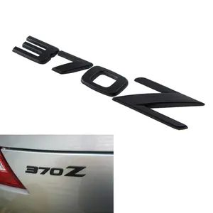 iJDMTOY Matte Black Finish 3D Raised Trunk Lid Letter Pieces For 2009-20 Nissan 370Z Z34