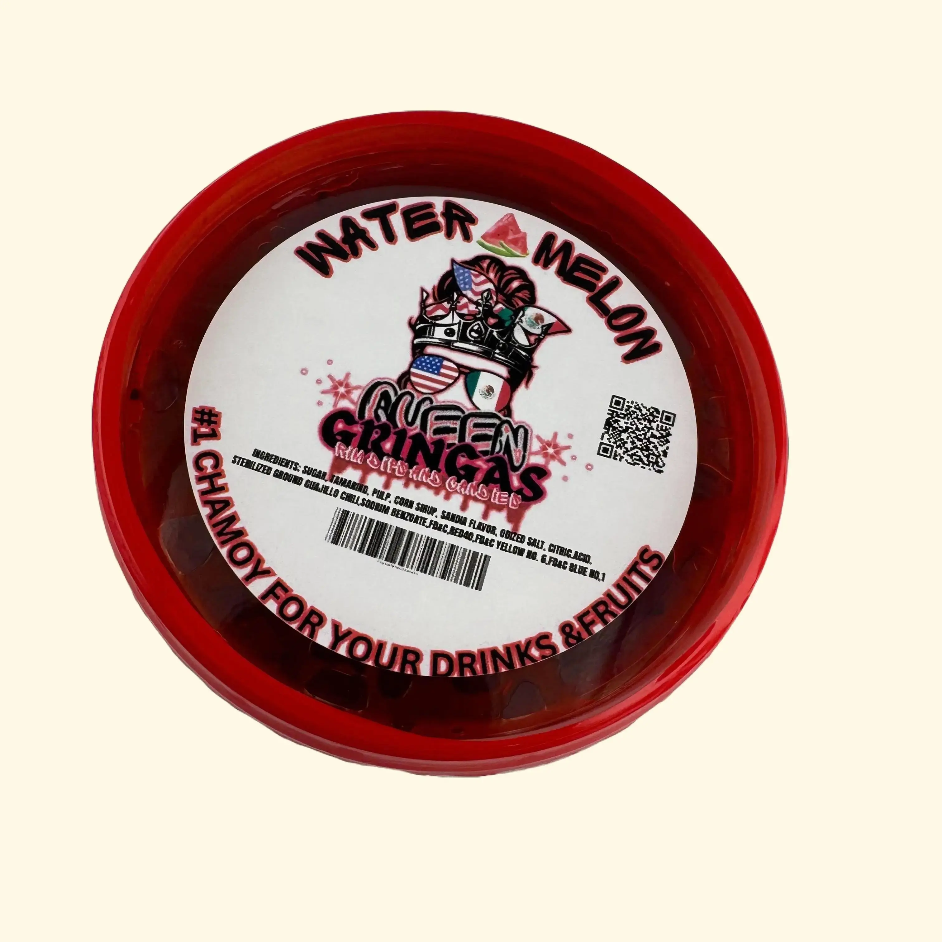 Queen Gringas chamoy, chalito and fruit glaze You pick the flavor!