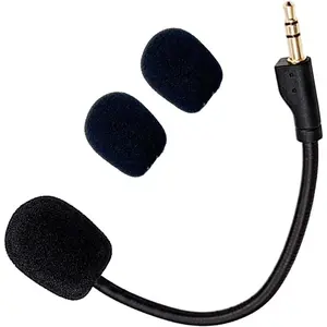 Replacement  Mic Compatible with  PRO X2, G PRO X  and G Pro Wired Gaming Headsets, Detachable Noise Cancelling -Clear  Microphone with 2 count  Cover