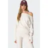 Plush Oversized Asymmetric Sweater