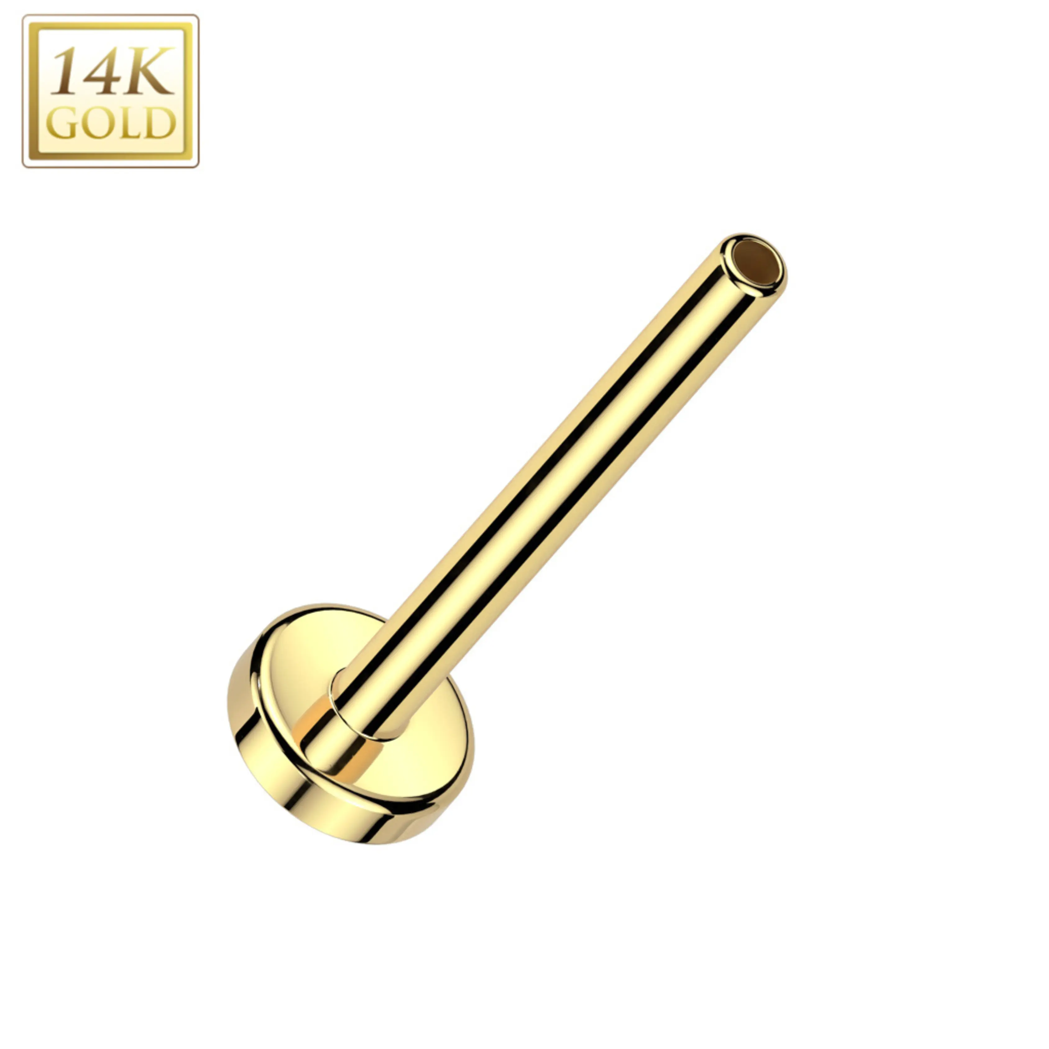 14kt Gold Threadless Flatback Labret (Back Only)