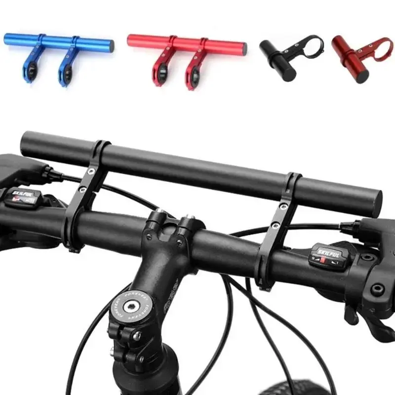 CNC Machined Alloy Extendable Bicycle Handlebar Bracket - Bike Accessory, 10/20/30cm Length, 25.4/31.8mm Diameter, Liner-Compatible, Handlebar Compatible, All-Season Mount Rack for Mountain Bikes