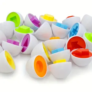 12pcs Matching Colorful Eggs, Suitable for Toddlers for Easter Matching Games, a Toy for Color And Shape Pairing. Birthday Gift