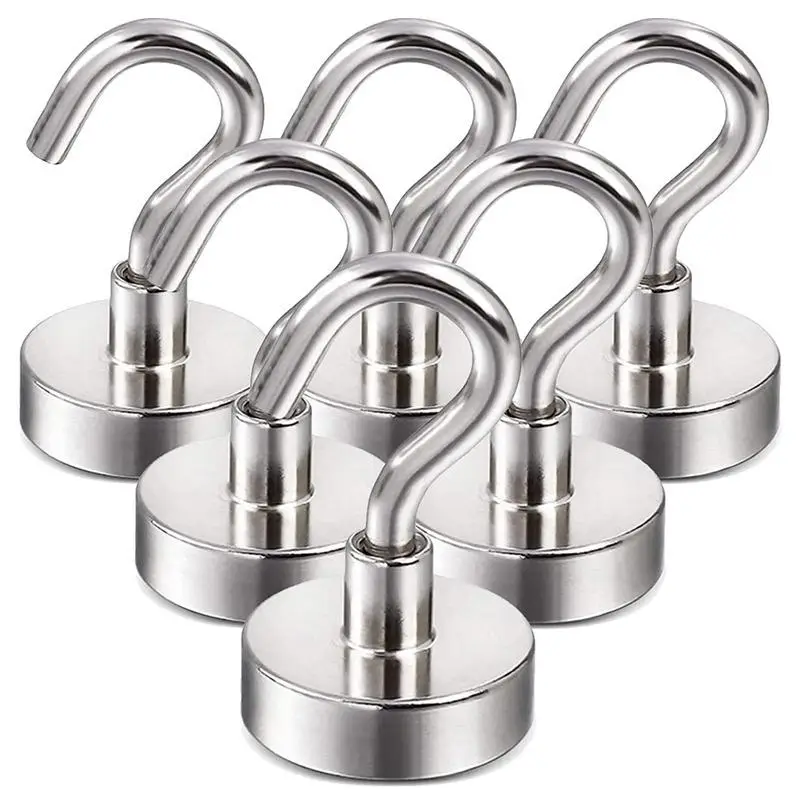 Magnetic Hook, 25lb Strong Heavy Cruise Magnet, S-shaped Hook for Classroom, Refrigerator, Hanging, Cottage, Barbecue, Kitchen, Garage, Workplace, Wor