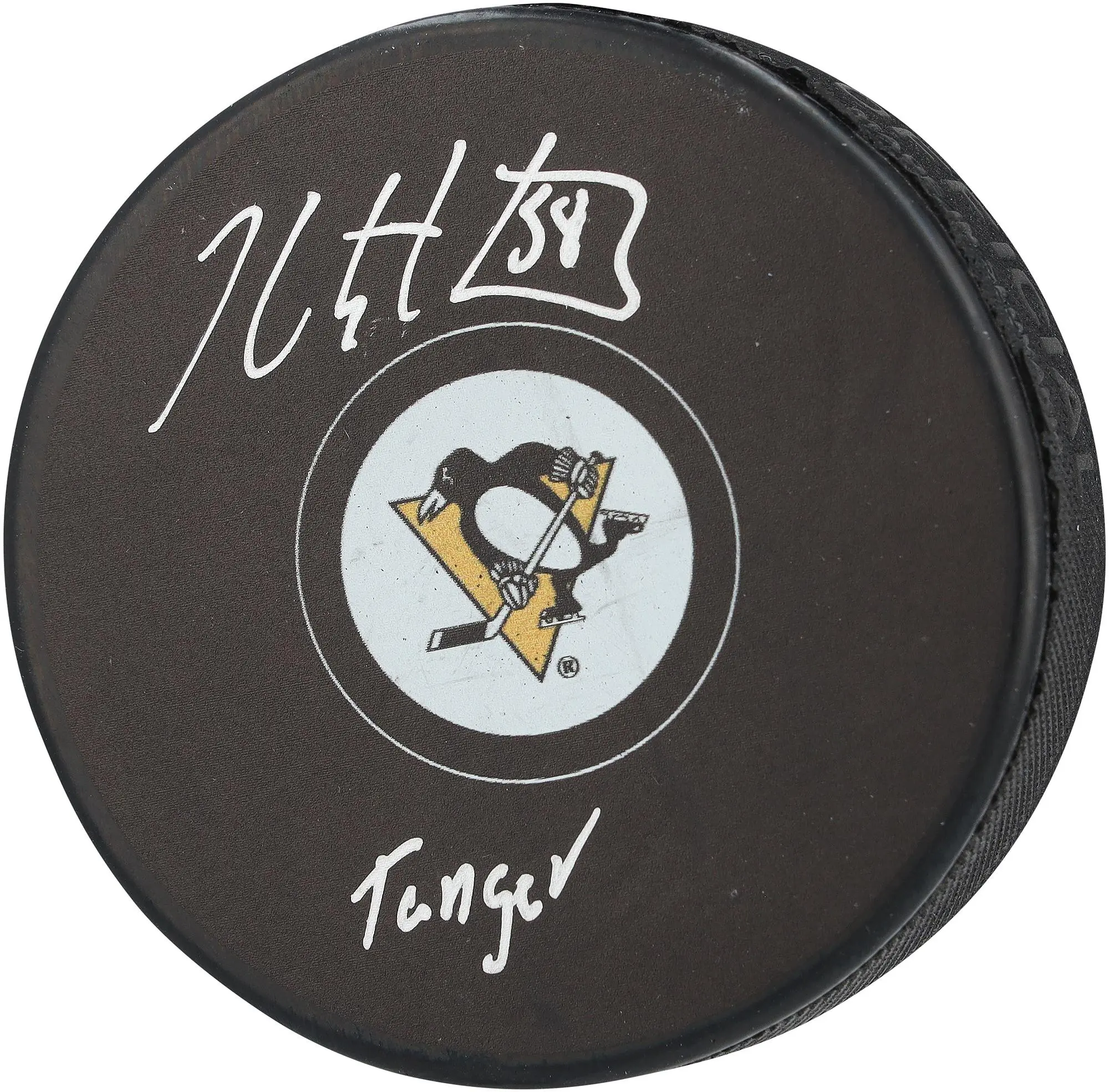 Kris Letang Pittsburgh Penguins Autographed Hockey Puck with "Tanger" Inscription - Fanatics Authentic Certified