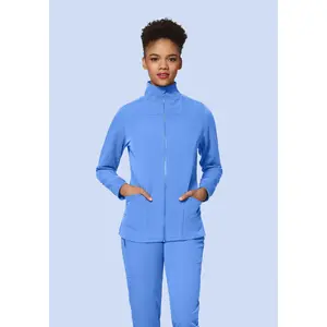 Women's Modern Scrub Jacket Ceil Blue