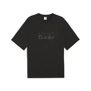 PUMA Mens Porsche Legacy Essentials Motorsport Crew Neck Short Sleeve Casual Tops Casual - Black