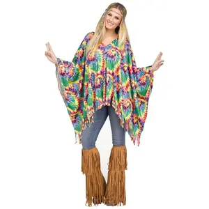 Women's Hippie Poncho Costume