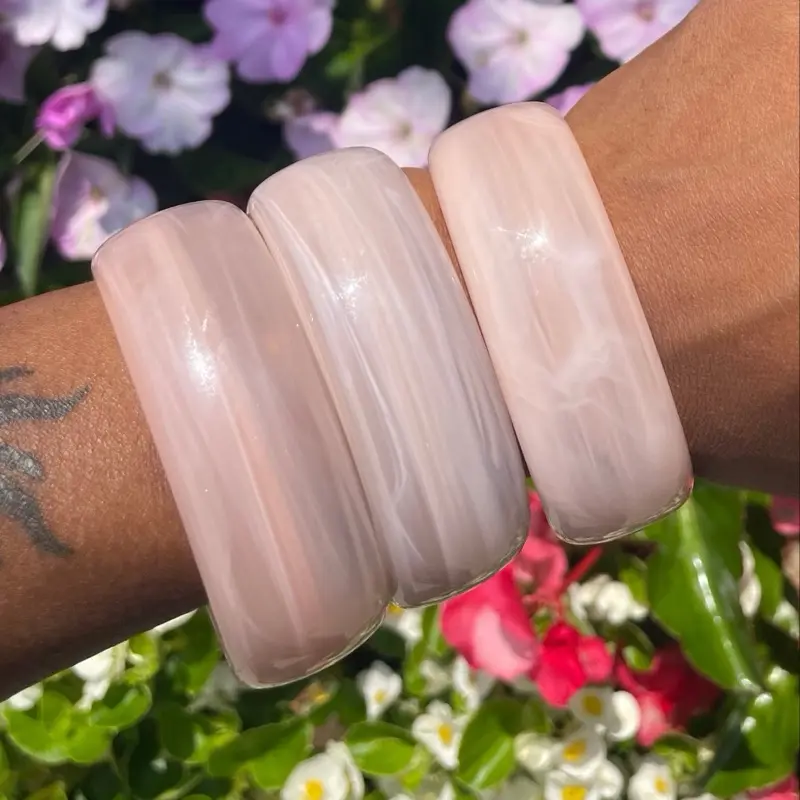 PINK MARBLE BANGLE