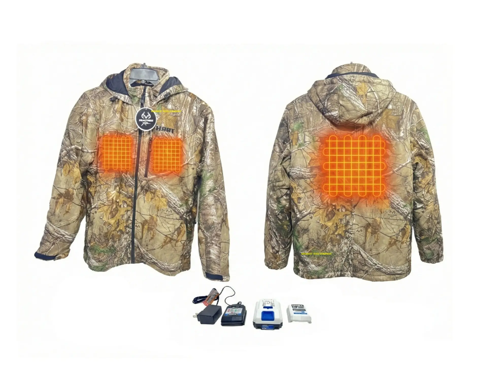Hart 20 Volt Heated Jacket / Coat Kit Realtree Xtra Camo, Size: Medium