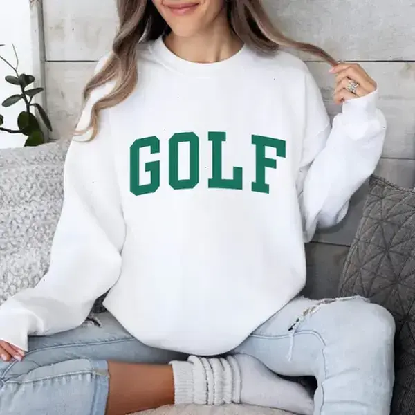 (Sale Off Up To 50%) Green Golf Sweatshirt, Unisex Golfer Pullover, Tournament Apparel & Gift, Golfing Apparel, Gift for Golfer, Comfortable Casual, Full Color, For Men, For Women, Casual, Classic Fashion, Tee Print