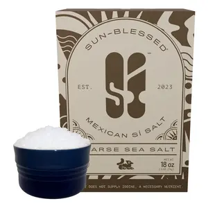 Salt, Colima Sea Salt, Crystals, Kosher, Unrefined, Hand Harvested (18 oz, Coarse Sea Salt)