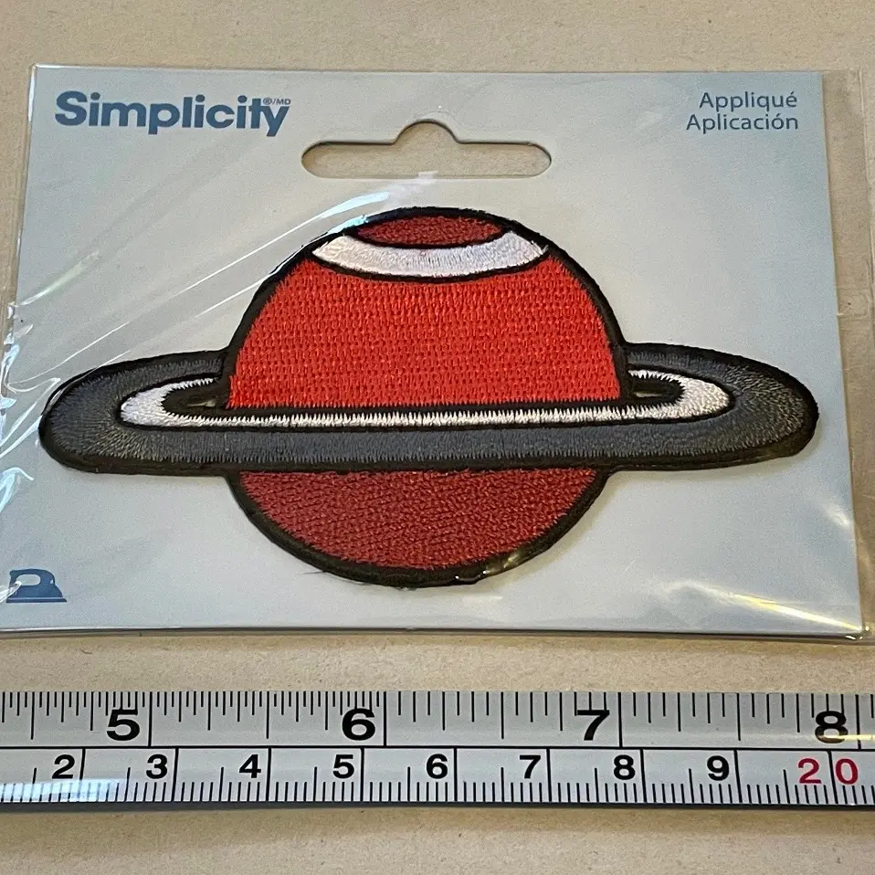 New Simplicity Saturn Planet Appliqué Application Iron On