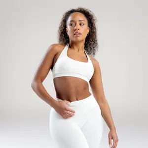 DFYNE Impact Sports Bra, Women Gym Bra, Halter Bra for Gym and Yoga, Active Wear, Fitness Fashion