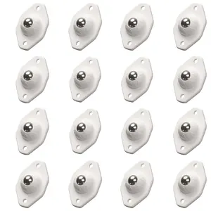 24pcs Self-Adhesive Casters, Kitchen Appliance Wheels, Swivel Wheels, 360° Rotating Mini Universal Caster, Small Furniture (, Hexagonal)