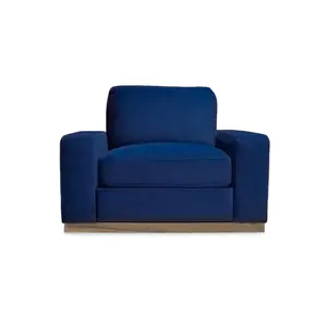 Landon Platform Chair In Cobalt Blue 45"