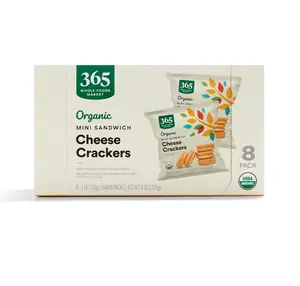 365 by Whole Foods Market, Organic Mini Cheese Sandwich Crackers 8 Count, 1 Ounce