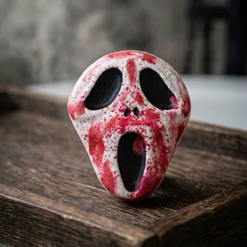 Ghost Bath Bomb Horror Themed Delight Cedar Scented Vegan Cruelty Free USA Made Bath Time Experience hygiene products Sea Surf