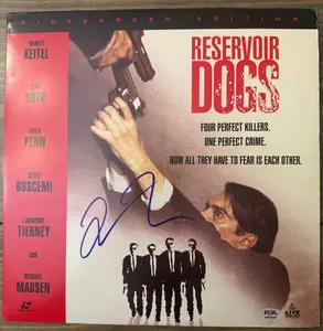 ✅ PSA Authenticated Quentin Tarantino Signed Reservoir Dogs LaserDisc Cover