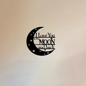 Large Laser Cut Iron Wall Decor, Love Quote Design, Heavy Metal, Modern Style, modern home decor, Ideal for Bedroom or Living Room, Perfect Gift