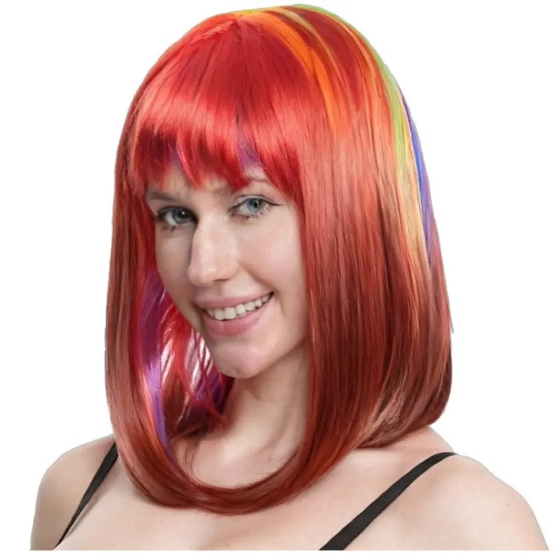 Rainbow Bob Wig - Pride - Costume Accessory - One Size
