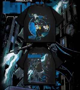 Absolute Dark Knight - Absolute verse Edition Double Printed Oversize Lightweight TV series Vintage Graphic Design Top Cotton Comic Superheroes Streetwear T-Shirt Clothes Menswear Womenswear.