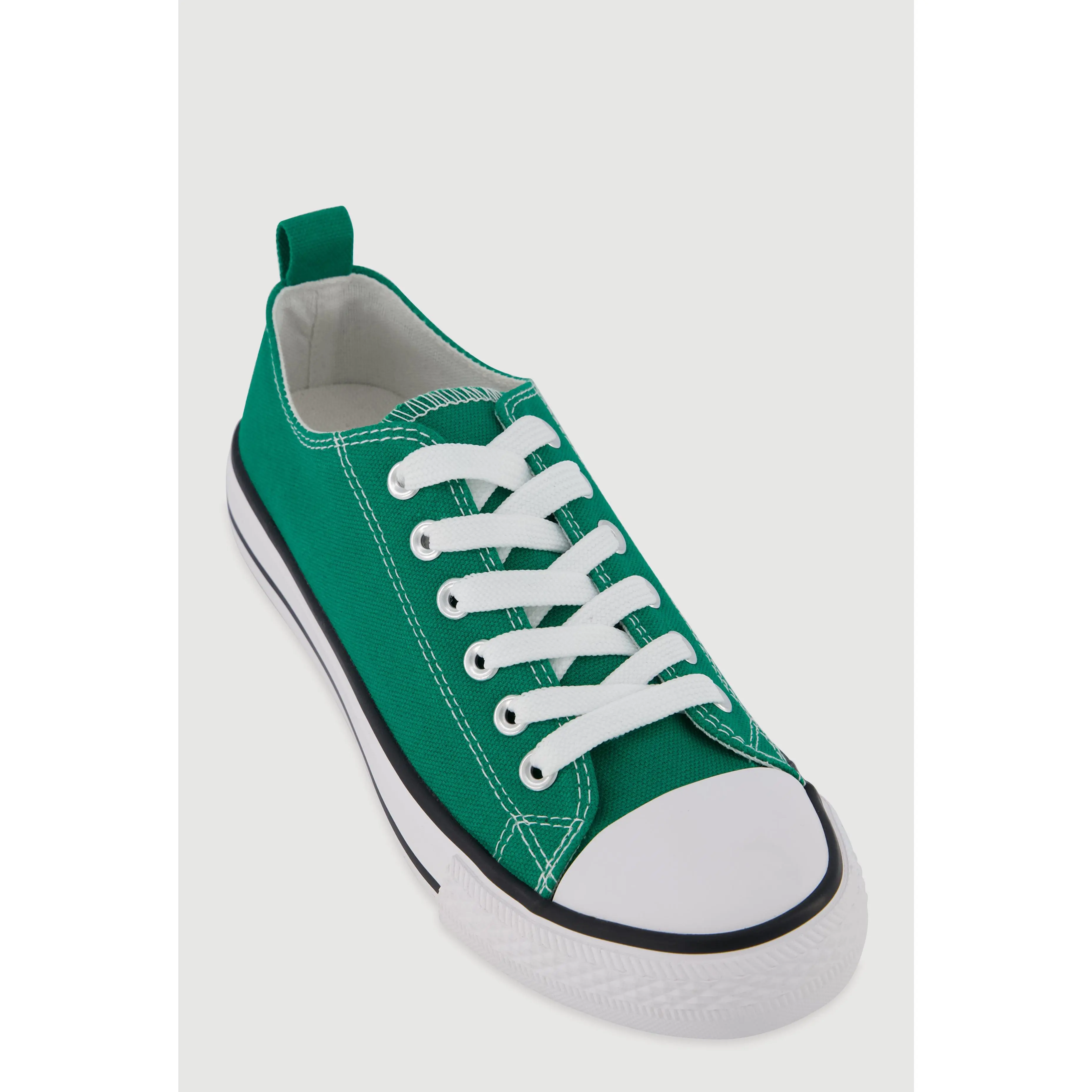 Lace Up Low Top Canvas Sneakers