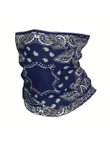 Paisley Crip Thin Bandana Scarf - Multi-Use Neck Wrap, Headband & Face Cover with //Paisley, Lightweight for &, Outdoor, Weather, and for Hailing Wind - Stylish & Functional Accessory for Parties/Casual