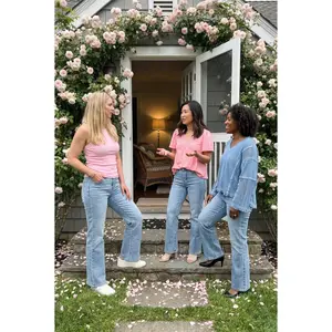 The Tilly by Ava Lane High-Rise Tummy Control Relaxed Flare Denim Three Lengths