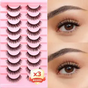 30 pairs of ultra-soft, lightweight false eyelashes; comfortable wear with no pressure; natural wispy medium-length lashes; moderate volume strip lashes for everyday wear; beginner-friendly reusable lash pack