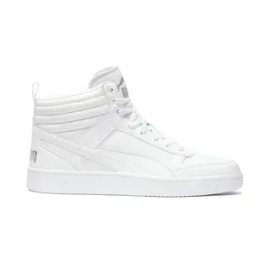 PUMA Mens Dribble Mid Lace Up Sneakers Shoes Casual - White
