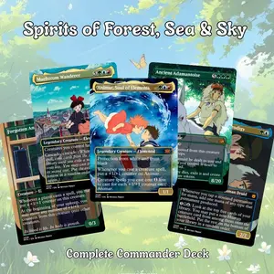Proxy 100+ Card Commander Deck – Spirits of Forest, Sea & Sky | Elemental Magic Theme | Includes Tokens | Ready to Play |  Perfect Gift Deck
