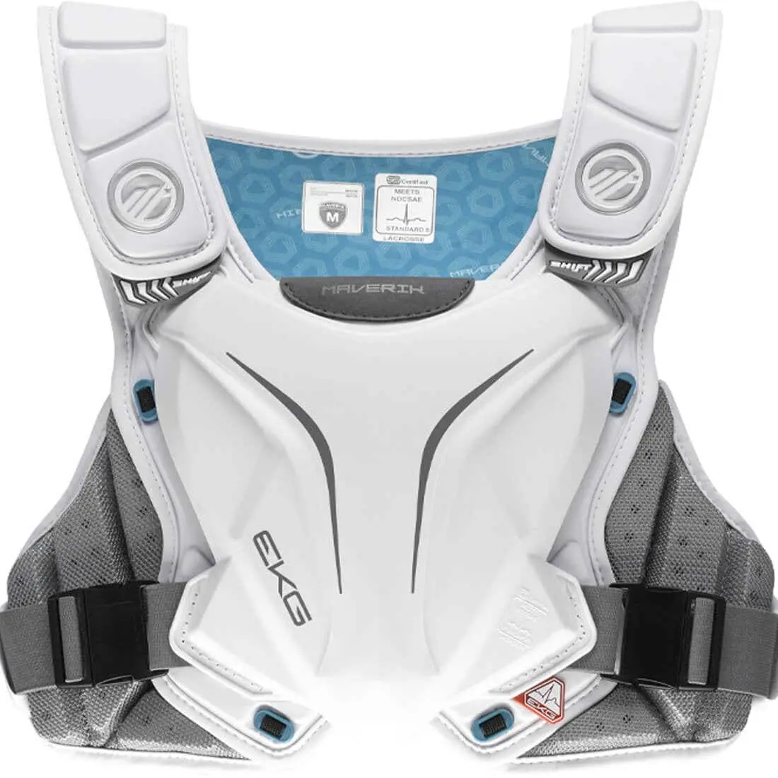 Athletic Protective Gear - Modular Speed Shoulder Pads with EKG Plate, 4-Point Deflection System, and Removable Pads for Custom Comfort