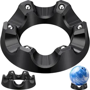 Bowling Rotating Ball Cup, Bowling Cup Display Stand with Bearing Spinner Holder, Spare Balls Holder Spinner for Bowlings Sports Ball Display Stand Suitable for All Balls Types