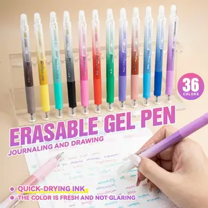 24 Color Erasable Highlighters Set, 36 Vibrant Colors Marker Pens, Ideal for School & Office Use, Perfect Gift for Students