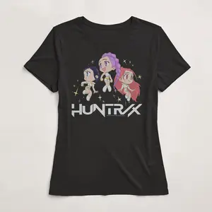 Womens KPop Demon Hunters Chibi Trio Huntrix T Shirt