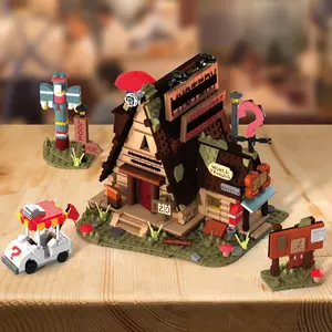 1125PCS Mystery Shack Building Blocks Model Toys Cabin House Building Kit MOC Street View Assembly Bricks kit, Educationl Toy For Holiday Gifts