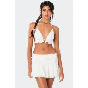 Keoni Ruffle Triangle Bra Top