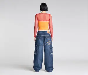 W KIKWEAR X FLAMEHEAD CARPENTER 22" AZUL DARK WASH