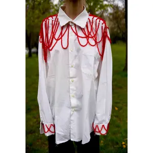 CRYSTAL NECKLACE REIMAGINED SHIRT